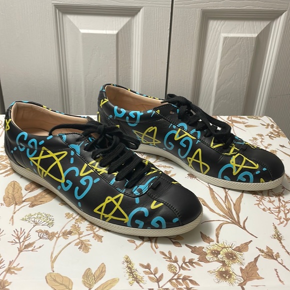 🤩🤩🤩AUTHENTIC GUCCIGHOST low top sneakers 🤩🤩🤩 size 39.5 - Picture 2 of 8